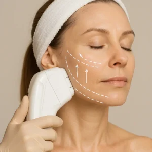 Woman having HI-FU to reduce wrinkles call LA LIPO Cottenham Park Now!