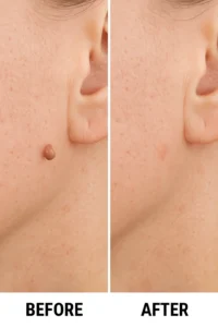 Skin tags removal Cottenham Park before and after